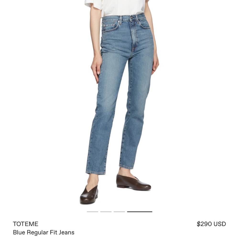 TOTEME Blue Regular Fit Jeans